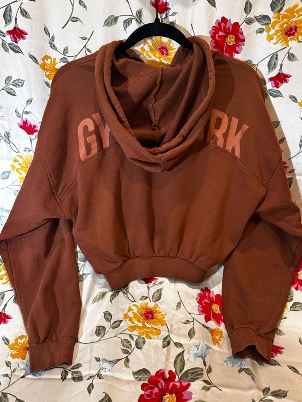 GYMSHARK POWER MIDI ZIP HOODIE COPPER BROWN SIZE MEDIUM - Picture 3 of 6